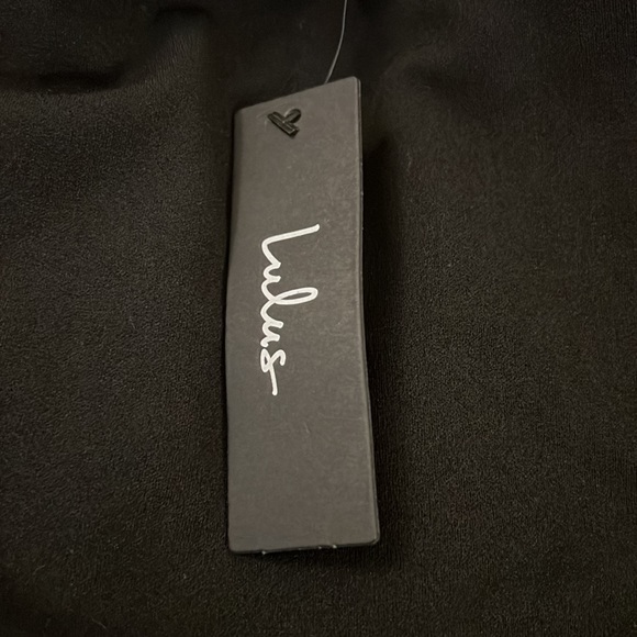 Lulus off the shoulder black homecoming dress size:Small - Picture 2 of 3